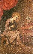 Francisco de Zurbaran child of the thorn painting